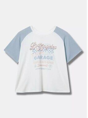 Torrid Hot Wheels Crop Raglan Tee